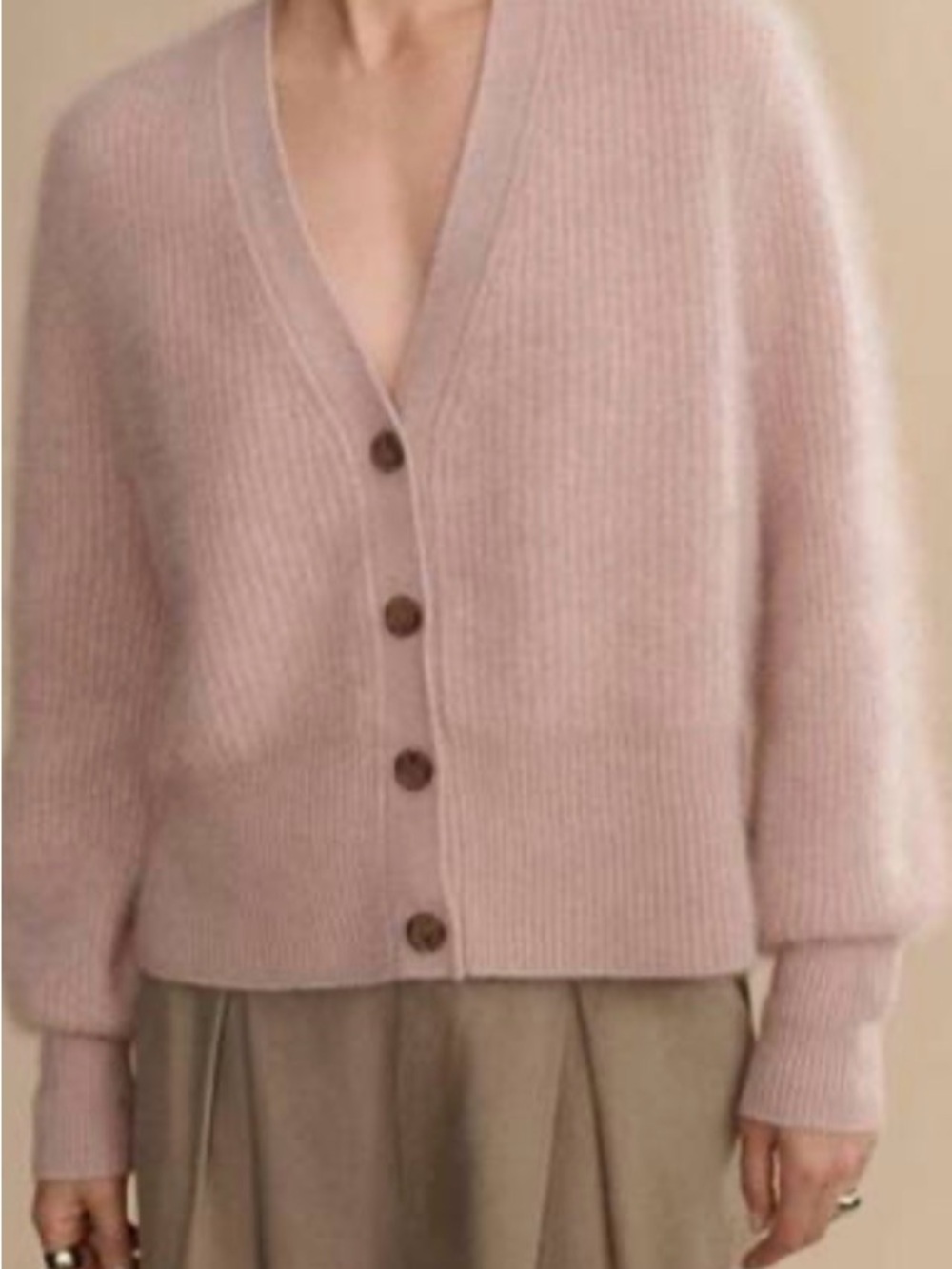 Jenni Kayne Peyton Cardigan Pale Pink